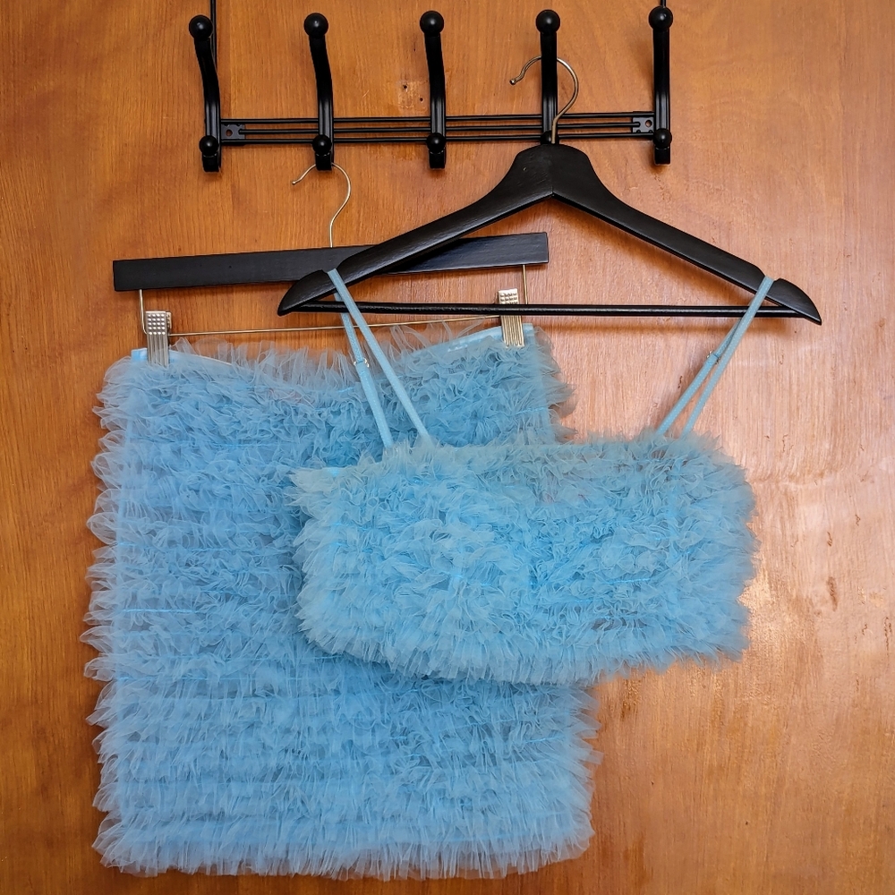 NWOT Dyspnea Riff Raff Crop Top and Skirt Set - Size XS and S
